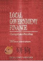 LOCAL GOVERNMENT FINANCE:CONCEPTS AND PRACTICES   1991  PDF电子版封面     
