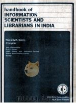 HANDBOOK OF INFORMATION SCIENTISTS AND LIBRARIANS IN INDIA（1980 PDF版）