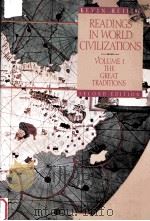 READINGS IN WORLD CIVILIZATIONS VOLUME Ⅰ THE GREAT TRADITIONS SECOND EDITION（1992 PDF版）