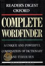 COMPLETE WORDFINDER   1994  PDF电子版封面    SARA TULLOCH 