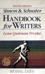 SIMON & SCHUSTER HANDBOOK FOR WRITERS SECOND EDITION   1990  PDF电子版封面    LYNN QUITMAN TROYKA 
