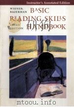 BASIC READING SKILLS HANDBOOK THIRD EDITION   1994  PDF电子版封面    HARVEY S.WIENER AND CHARLES BA 