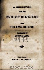 DISCOURSES OF EPICTETUS     PDF电子版封面    GEORGE LONG. 