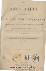 THE HOLY BIBLE   1901  PDF电子版封面     
