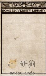 HOME UNIVERSITY LIBRARY   1913  PDF电子版封面    GEORGE FOOT MOORE 