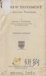 THE NEW TESTAMENT   1923  PDF电子版封面    EDGAR J. GOODSPEED 