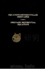 ORDINARY DIFFERENTIAL EQUATIONS   1981  PDF电子版封面     