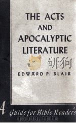 THE CATS AND APOCALYPTIC LITERATURE     PDF电子版封面    EDWARD P. BLAIR 