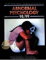ABNORMAL PSYCHOLOGY 98/99 THIRD EDITION   1998  PDF电子版封面     