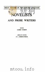 NOVELISTS AND PROSE WRITERS   1979  PDF电子版封面    JAMES VINSON AND D.L.KIRKPATRI 