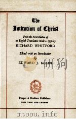 The Imitation of Christ     PDF电子版封面    EDWARD J. KLEIN 