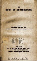 THE BOOK OF DEUTERONOMY   1901  PDF电子版封面     