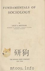 FUNDAMENTALS OF SOCIOLOGY   1938  PDF电子版封面    LOUIS A. BOETTIGER 