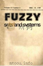 FUZZY SETS AND SYSTEMS VOLUME 33 NUMBER 3（1989 PDF版）