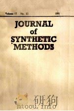 JOURNAL OF SYNTHETIC METHODS VOLUME 17 NO.12 1991   1991  PDF电子版封面    J.D.ENTWISTLE 