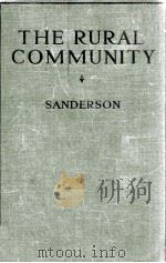 THE RURAL COMMUNITY   1932  PDF电子版封面    DWIGHT SANDERSON 