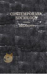 CONTEMPORARY SOCIOLOGY（1932 PDF版）