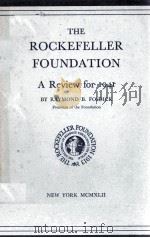 THE ROCKEFELLER FOUNDATION A Review for 1941（1941 PDF版）