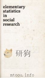 elementary statistics in social research（1973 PDF版）