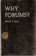 WHY FORUMS?（1937 PDF版）