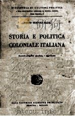STORIA E POLITICA COLONIALE ITALIANA (1869-1937)（1938 PDF版）