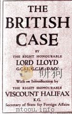 THE BRITISH CASE   1939  PDF电子版封面     