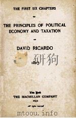 DAVID RICARDO  1817   1931  PDF电子版封面     