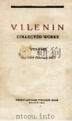 V.I.LENIN COLLECTED WORKS VOLUME 5 MAY 1904-FEBRUARY 1902   1961  PDF电子版封面    V.I.LENIN 