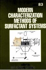 MODERN CHARACTERIZATION METHODS OF SURFACTANT SYSTEMS     PDF电子版封面     