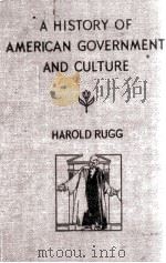 A HISTORY OF AMERICAN GOVERNMENT AND CULTURE AMERICA'S MARCH TOWARD DEMOCRACY   1931  PDF电子版封面    HAROLD RUGG 