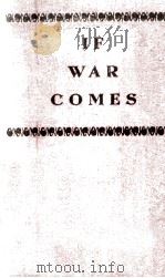 IF WAR COMES   1938  PDF电子版封面    R.ERNEST DUPUY AND GEORGE FIEL 