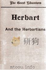 HERBART AND THE HERBARTIANS   1896  PDF电子版封面     