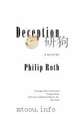 DECEPTION   1997  PDF电子版封面  0679752943  PHILIP ROTH 