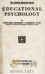 EDUCATIONAL PSYCHOLOGY   1927  PDF电子版封面     
