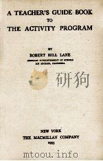 A TEACHER'S GUIDE BOOK TO THE ACTIVITY PROGRAM（1935 PDF版）