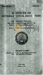 INSTITUTE OF INTERNATIONAL EDUCATION（1932 PDF版）