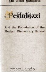 PESTALOZZI AND THE FOUNDATION OF THE MODERN ELEMENTARY SCHOOL（1901 PDF版）