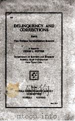 DELINQUENCY AND CORRECTIONS（1914 PDF版）
