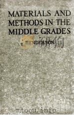 MATERIALS AND METHODS IN THE MIDDLE GRADES（1928 PDF版）