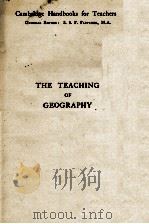 THE TEACHING OF GEOGRAPHY   1915  PDF电子版封面    B. C. WALLIS 
