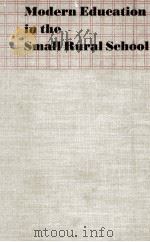 MODERN EDUCATION IN THE SMALL RURAL SCHOOL（1938 PDF版）