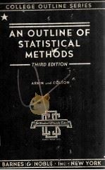 AN OUTLINE OF STATISTICAL METHODS   1938  PDF电子版封面     