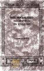 THE SOCIALIZED RECITATION IN ENGLISH（1923 PDF版）