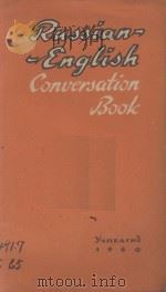 RUSSIAN-ENGLISH CONVERSATION BOOK   1960  PDF电子版封面     