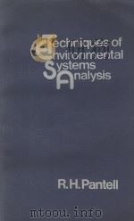 TECHNIQUES OF ENVIRONMENTAL SYSTEMS ANALYSIS（1976 PDF版）