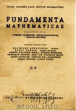 FUNDAMENTA MATHEMATICAE C.3   1978  PDF电子版封面     