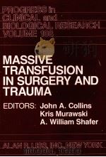 Massive Transfusion In Surgery And Trauma     PDF电子版封面     