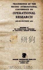 OPERATIONAL RESEARCH(AIX-EN-PROVENCE 1960)   1961  PDF电子版封面     