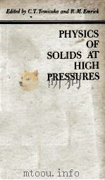 PHYSICS OF SOIDS AT HIGH PRESSURES（1965 PDF版）