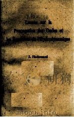 LECONS SUR LA PROPAGATION DES ONDES ET LES EQUATIONS DE I'HYDRODYNAMIQUE   1949  PDF电子版封面    JACQUES HADAMARD 